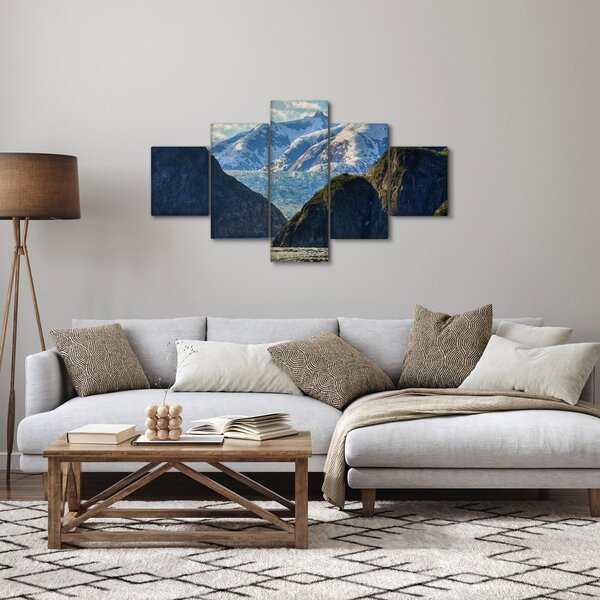 Obraz krajobrazu z górami (125x70 cm)