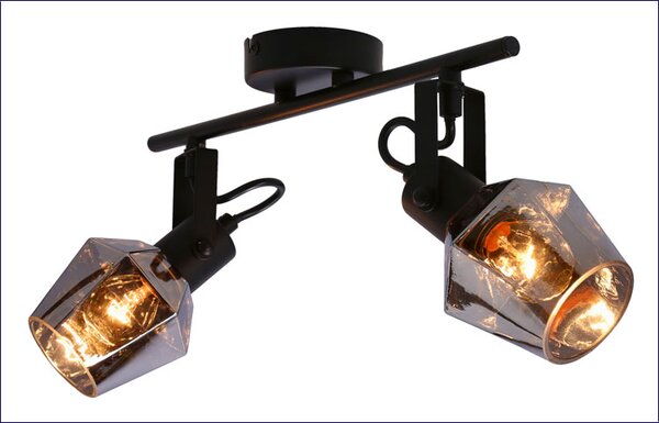 Lampa sufitowa dwupunktowa na listwie w stylu loft - Z053 W3-M21