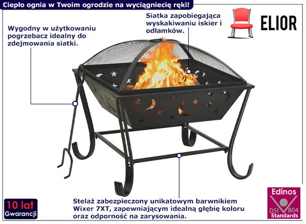 Nowoczesne palenisko ogrodowe F8-B81