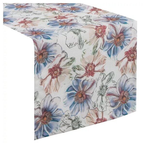 Bieżnik EUROFIRANY Flore 7 40 x 140 cm Wielokolorowy