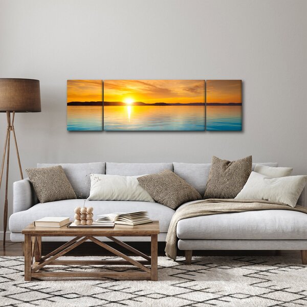 Obraz wschodu słońca (170x50 cm)