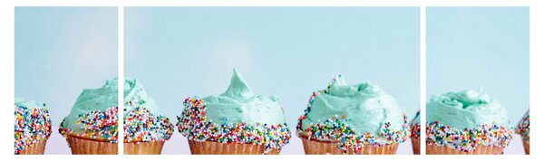 Obraz cupcakes (170x50 cm)