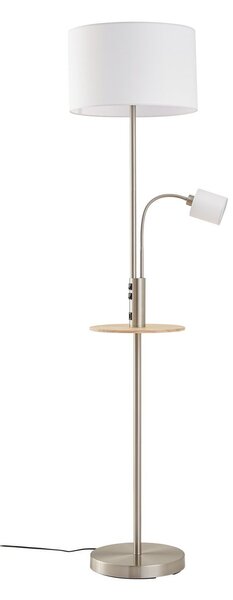 Lampa Podłogowa Lindby, Aovan, szary, salon, metal, nowoczesny