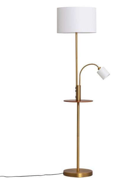 Lampa Podłogowa Lindby, Aovan, antyczny mosiądz, salon, metal, nowoczesny