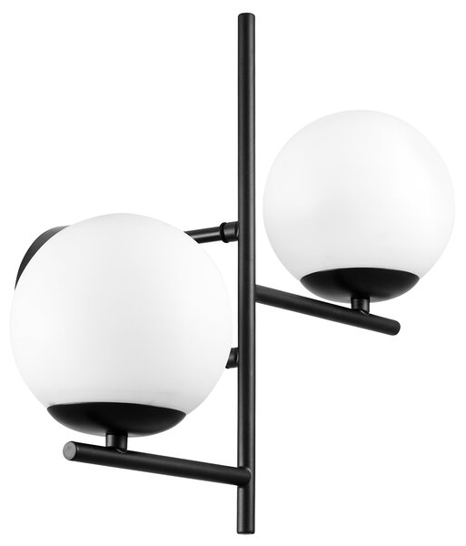 LAMPA ŚCIENNA KINKIET NOWOCZESNY CZARNY LEDO W2