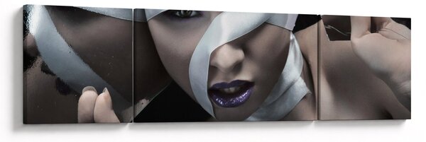 Obraz kobiety ze wstążką (170x50 cm)