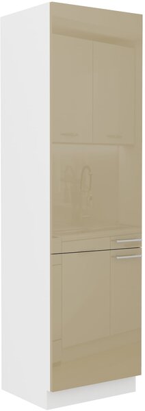 Wysoka szafka kuchenna słupek LARA 60 DK-210 2F Cappucino/Biały