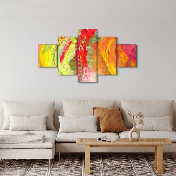 Obraz abstrakcji - malarstwo (125x70 cm)