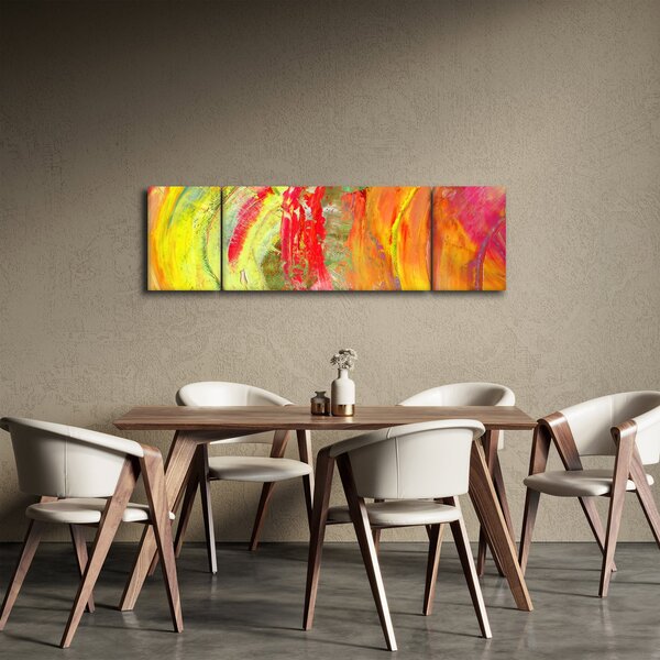 Obraz abstrakcji - malarstwo (170x50 cm)