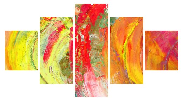 Obraz abstrakcji - malarstwo (125x70 cm)