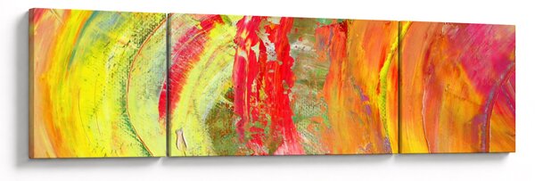 Obraz abstrakcji - malarstwo (170x50 cm)