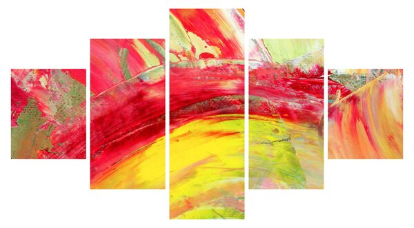 Obraz abstrakcji - malarstwo (125x70 cm)