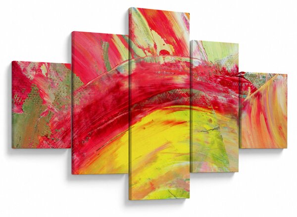 Obraz abstrakcji - malarstwo (125x70 cm)