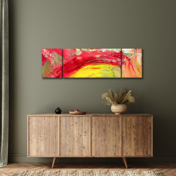 Obraz abstrakcji - malarstwo (170x50 cm)