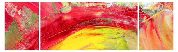 Obraz abstrakcji - malarstwo (170x50 cm)
