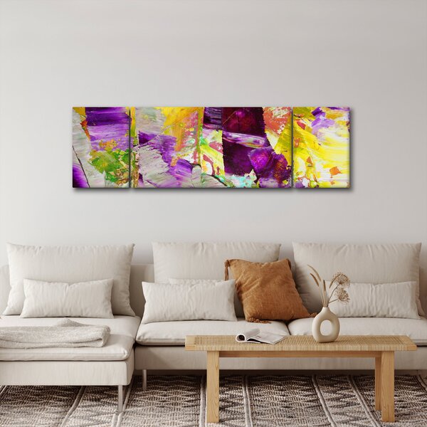 Obraz abstrakcji - malarstwo (170x50 cm)