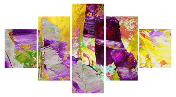 Obraz abstrakcji - malarstwo (125x70 cm)
