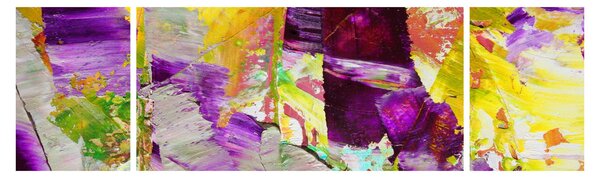 Obraz abstrakcji - malarstwo (170x50 cm)