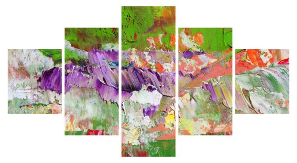 Obraz abstrakcji - malarstwo (125x70 cm)