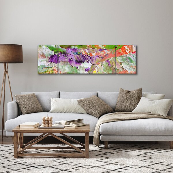 Obraz abstrakcji - malarstwo (170x50 cm)