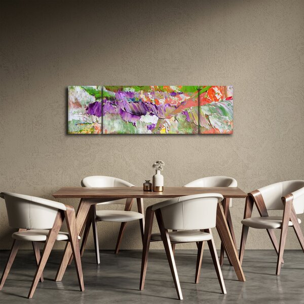 Obraz abstrakcji - malarstwo (170x50 cm)