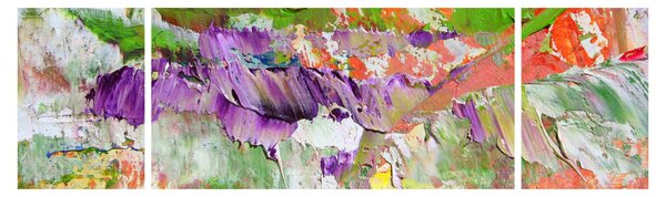 Obraz abstrakcji - malarstwo (170x50 cm)