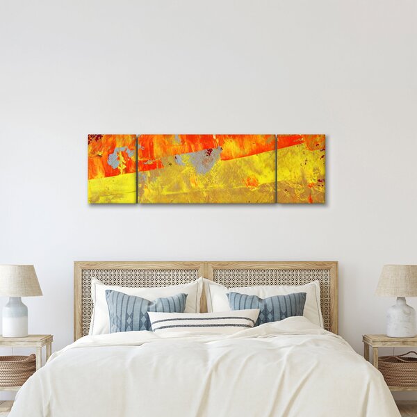 Obraz abstrakcji - malarstwo (170x50 cm)