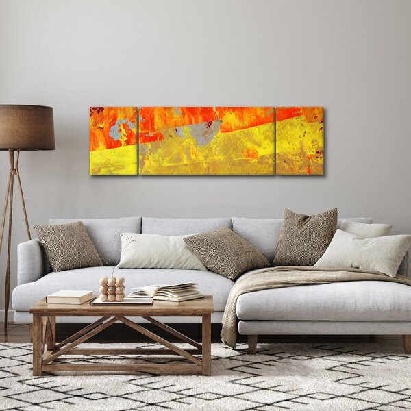 Obraz abstrakcji - malarstwo (170x50 cm)