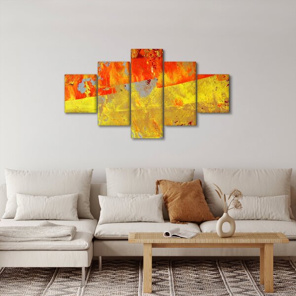 Obraz abstrakcji - malarstwo (125x70 cm)