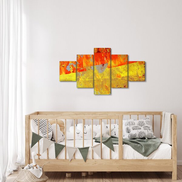 Obraz abstrakcji - malarstwo (125x70 cm)