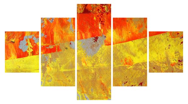 Obraz abstrakcji - malarstwo (125x70 cm)