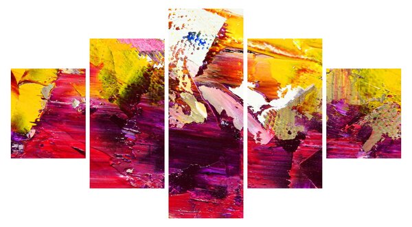 Obraz abstrakcji - malarstwo (125x70 cm)