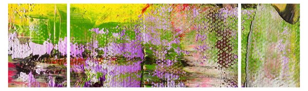 Obraz abstrakcji - malarstwo (170x50 cm)