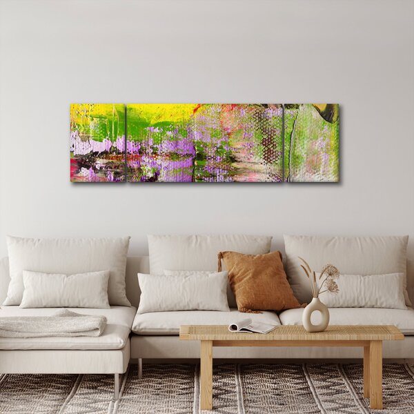 Obraz abstrakcji - malarstwo (170x50 cm)