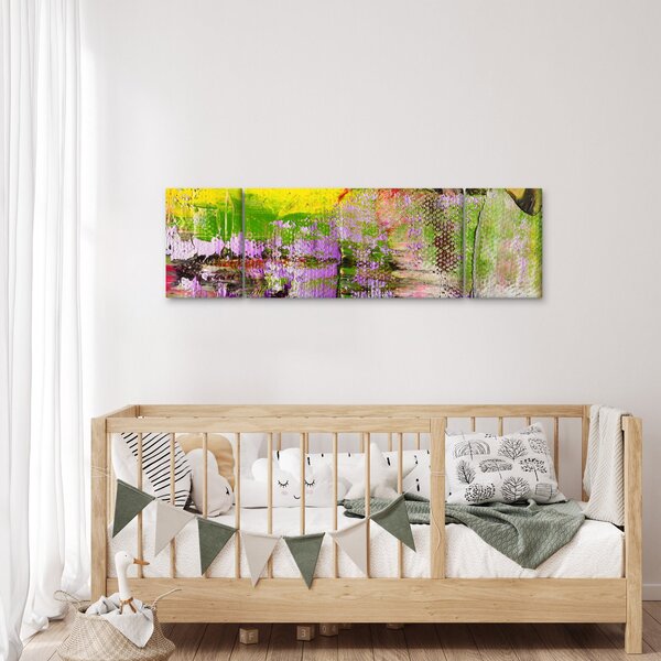 Obraz abstrakcji - malarstwo (170x50 cm)