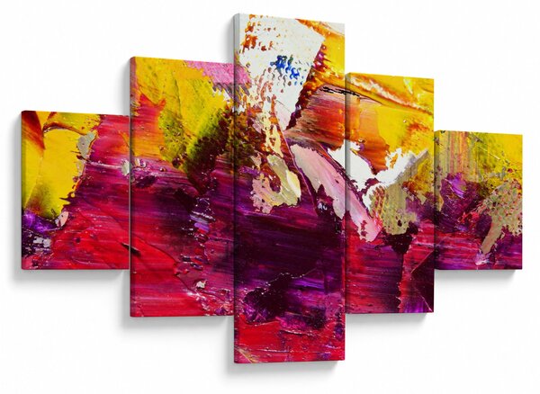 Obraz abstrakcji - malarstwo (125x70 cm)