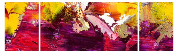 Obraz abstrakcji - malarstwo (170x50 cm)