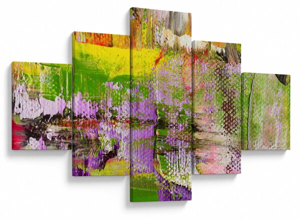Obraz abstrakcji - malarstwo (125x70 cm)