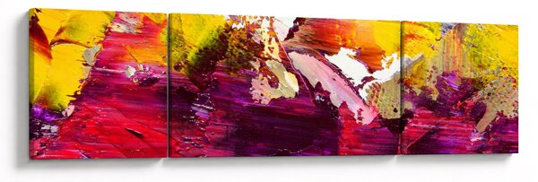 Obraz abstrakcji - malarstwo (170x50 cm)