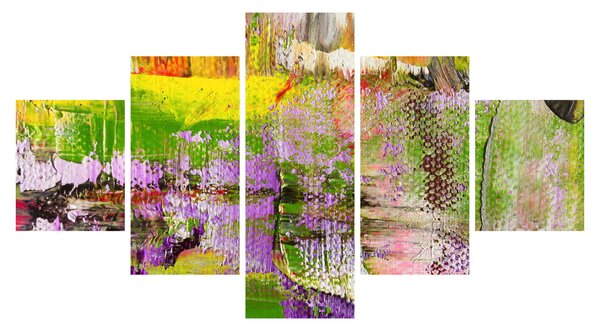 Obraz abstrakcji - malarstwo (125x70 cm)