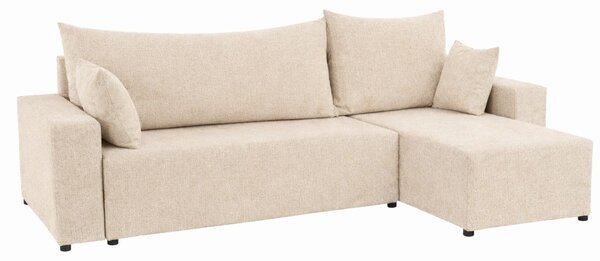 Kompaktowy narożnik z funkcją spania do salonu Sora L 242 cm - Express