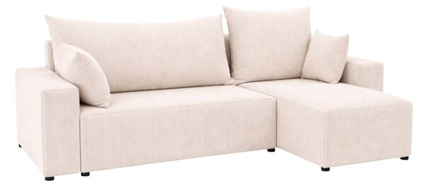Kompaktowy narożnik z funkcją spania do salonu Sora L 242 cm - Express