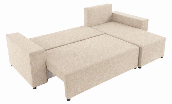 Kompaktowy narożnik z funkcją spania do salonu Sora L 242 cm - Express