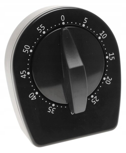 Minutnik kuchenny nakręcany czarny timer czasomierz 3528