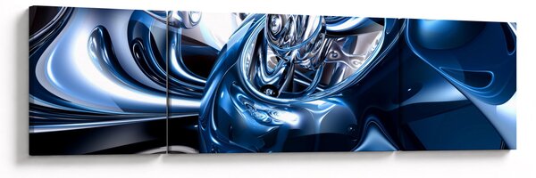 Obraz abstrakci - koła (170x50 cm)