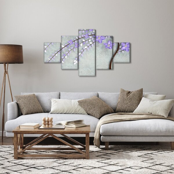 Obraz - Fioletowy deszcz (125x70 cm)