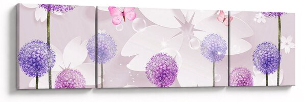 Obraz - Na rzece kwiatów (170x50 cm)