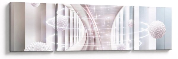 Obraz - Delikatny wir (170x50 cm)