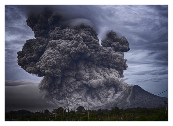 Obraz - Erupcja wulkanu (70x50 cm)