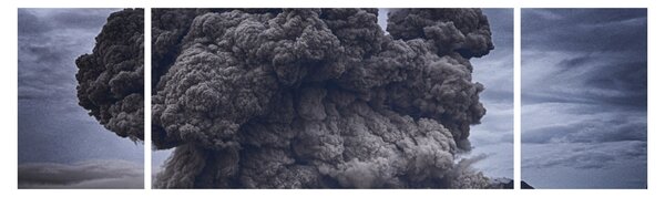 Obraz - Erupcja wulkanu (170x50 cm)